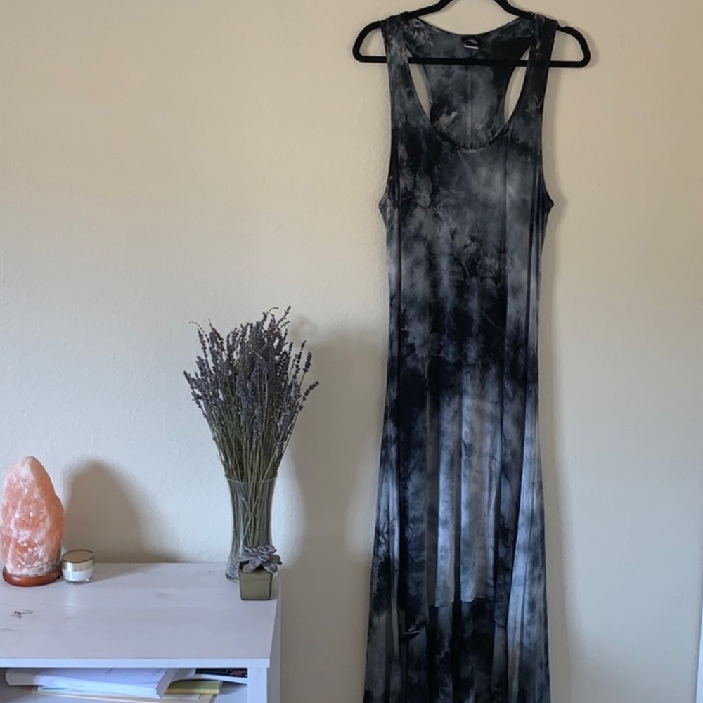 Tie dye maxi dress